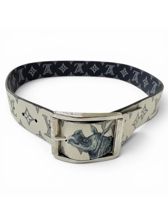 Louis Vuitton Ceinture Reverso Leather Chapman Brazza Monogram Savannah Belt main image 11